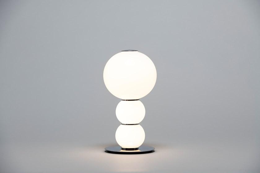 Formagenda Настольная лампа из светодиодного стекла с диммером Pearls sun-id-1427196 - Вид №4