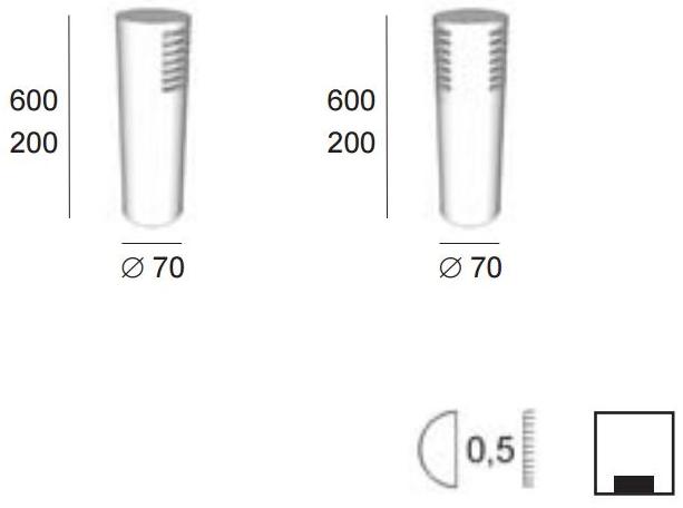 BEL-LIGHTING Алюминиевый столбиковый фонарь  8018  - Вид №3