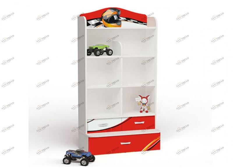 Стеллаж широкий ABC-KING La-Man красная 4631148150683