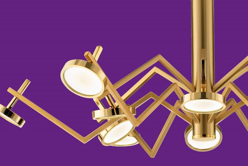 Euroluce Lampadari Металлический светодиодный подвесной светильник Vector sun-id-1373905 - Вид №1