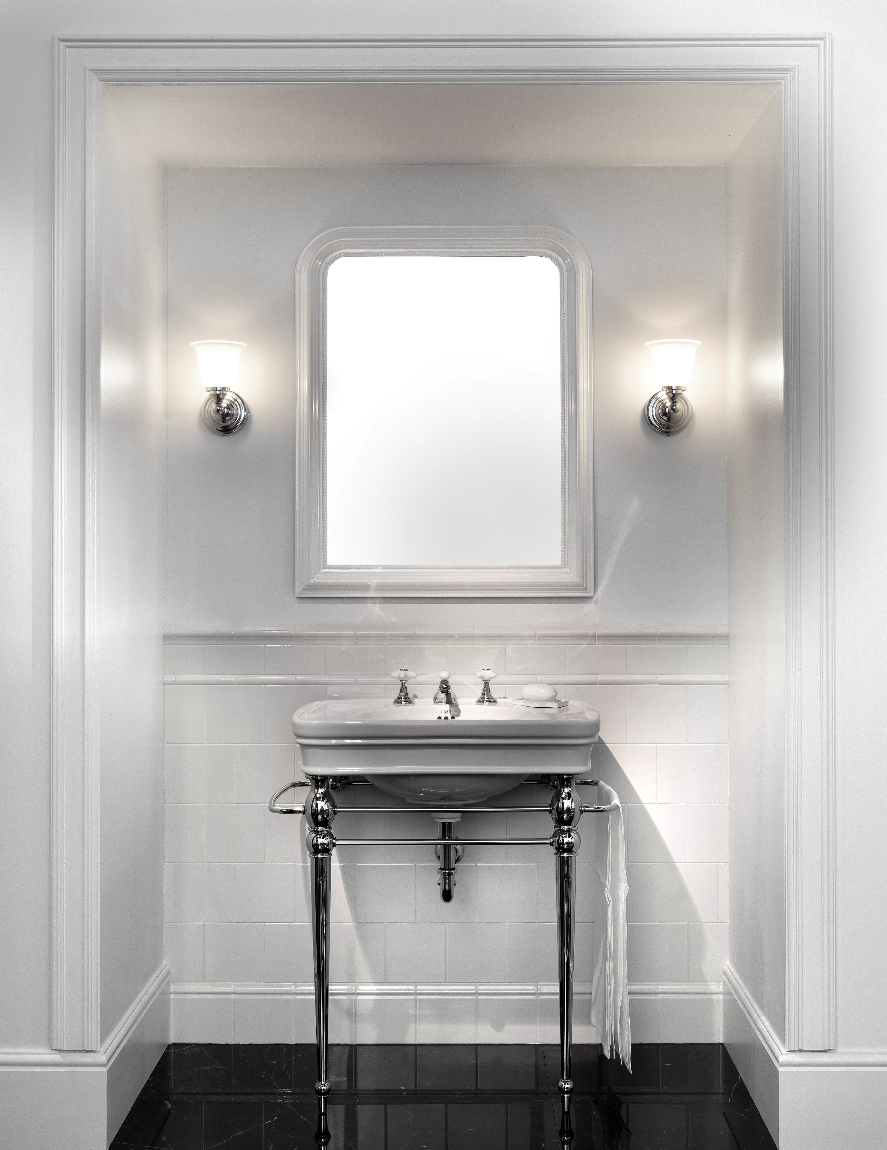 Консольный умывальник с держателем для полотенец Devon&Devon ROSE ARCH-00001297 - Вид №1