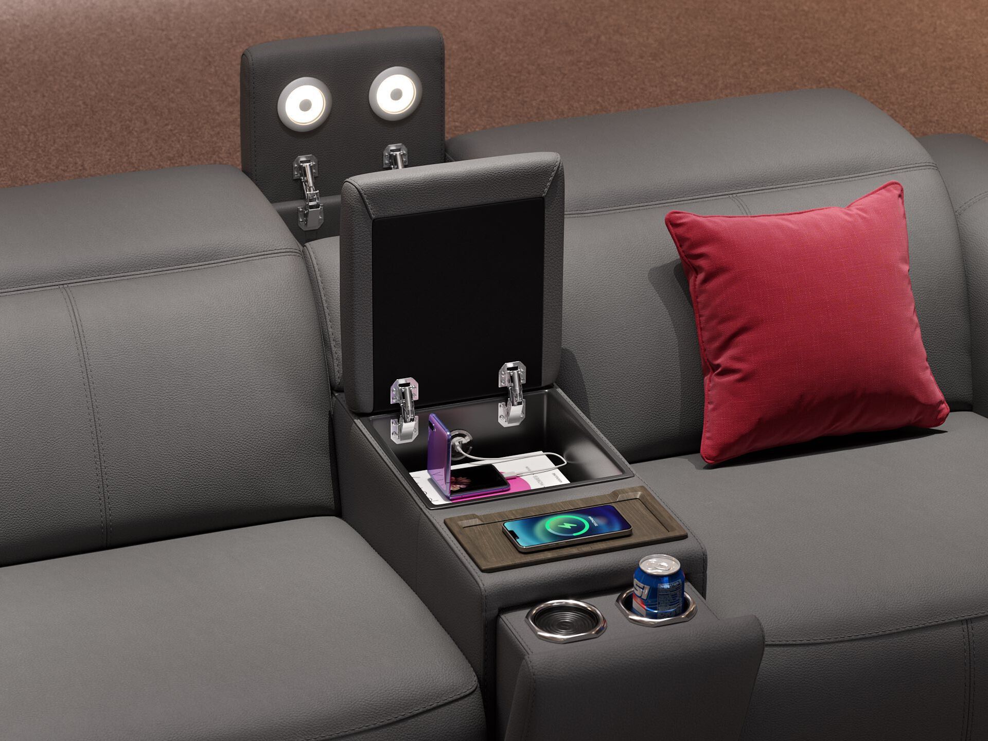 2-местный кожаный диван Sofanella тысячное кино ARCH-00074917 - Вид №2