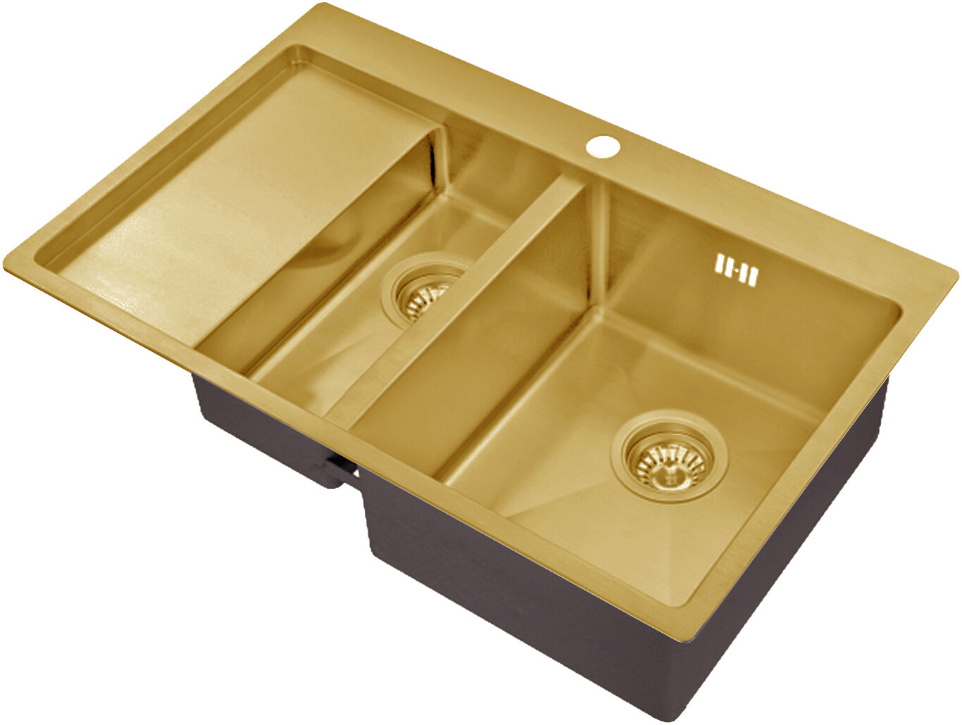 Мойка кухонная ZorG Inox R SZR 5178-2-R BRONZE из нержавеющей стали, бронза