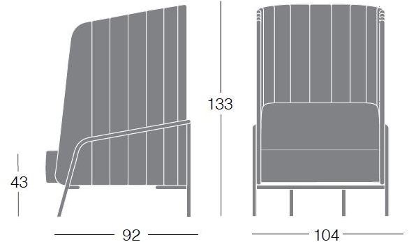 Segis Мягкое кресло с клапаном по контракту Noldor I830  - Вид №4