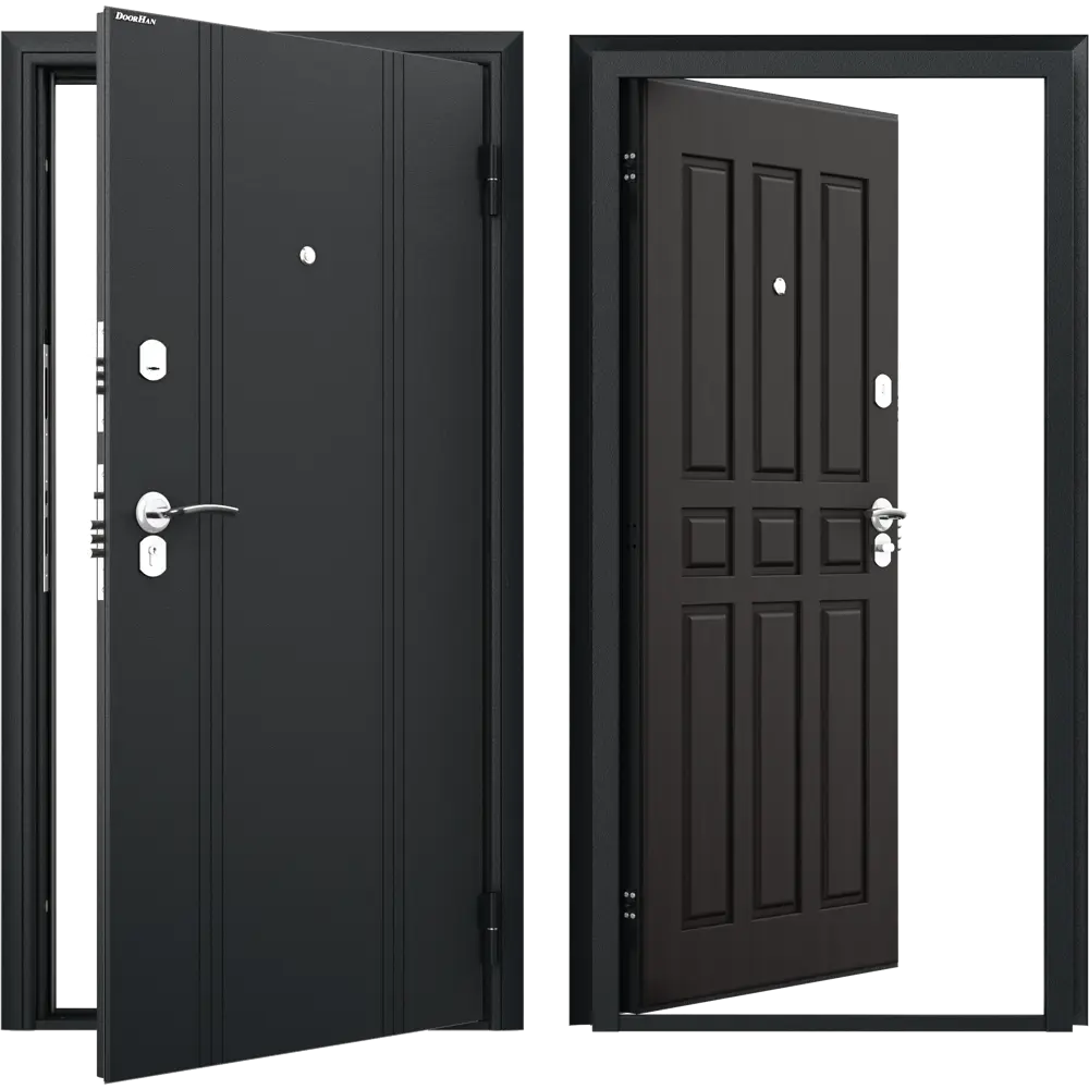 Дверь входная металлическая Оптим 88x205 см правая венге 88946702 STLM-2139589 DOORHAN  - Вид №1