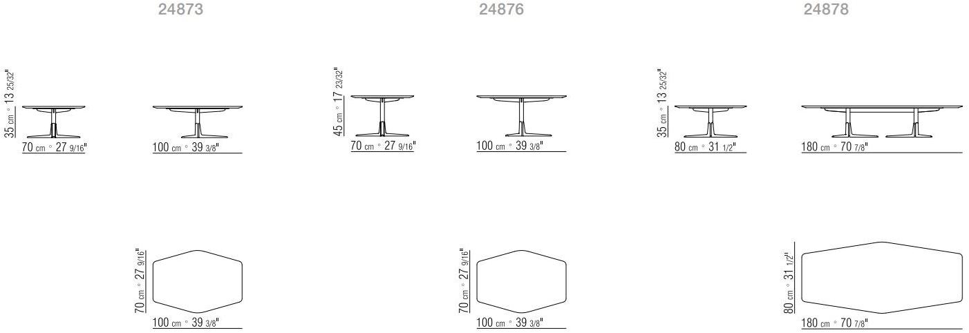 Flexform Журнальный столик из мрамора с подставкой 3 звезды Sveva sun-id-1370918 - Вид №6