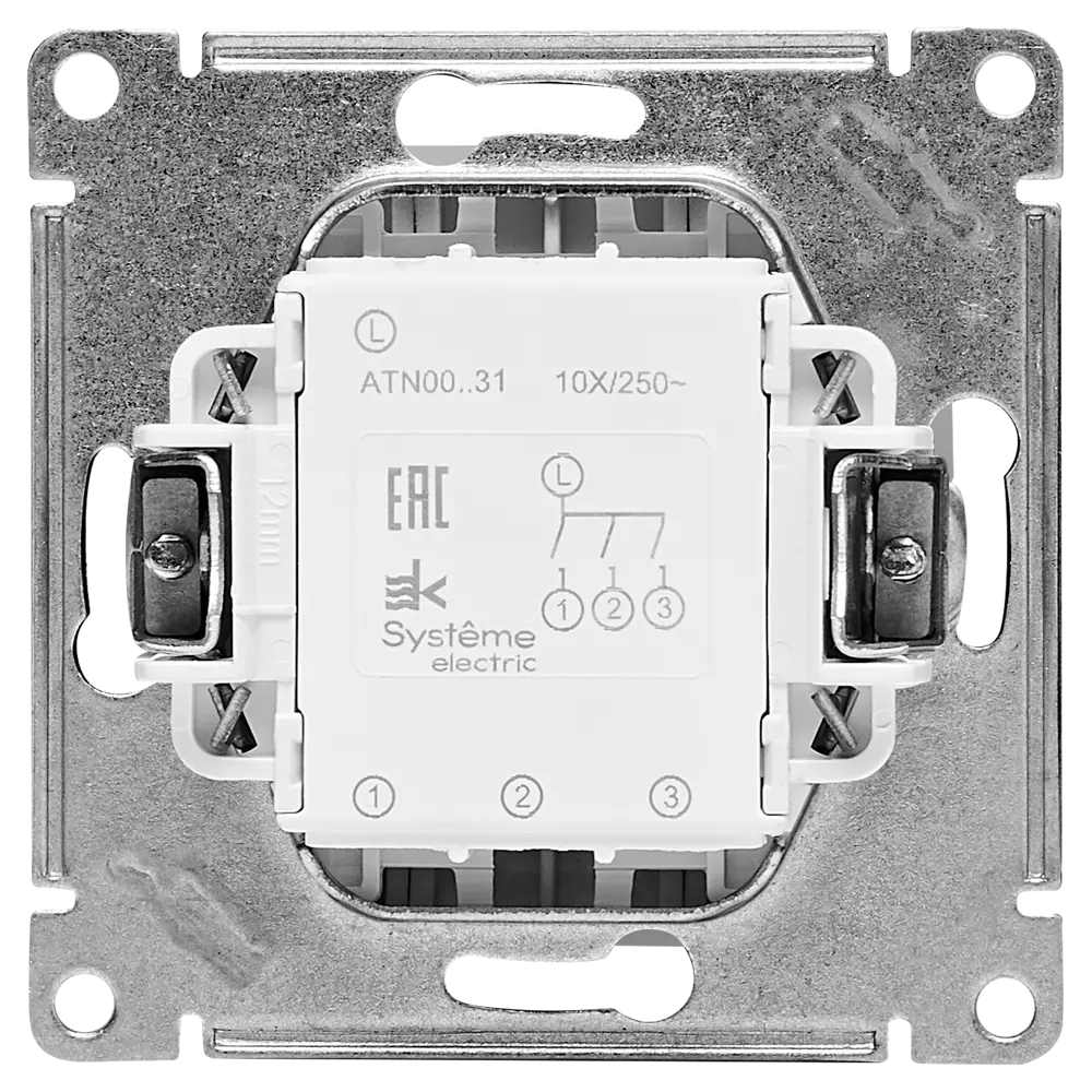 Выключатель встраиваемый Systeme Electric AtlasDesign 3 клавиши цвет алюминий STLM-2020396 - Вид №2