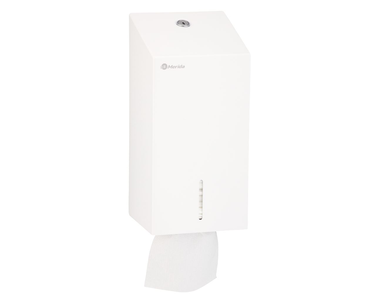 BSB401 Контейнер для туалетной бумаги STELLA WHITE LINE, вместимость до 400 листов, белый Merida  - Вид №5