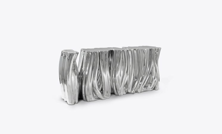 0-073 Монохромный серебристый буфет Boca Do Lobo  - Вид №14