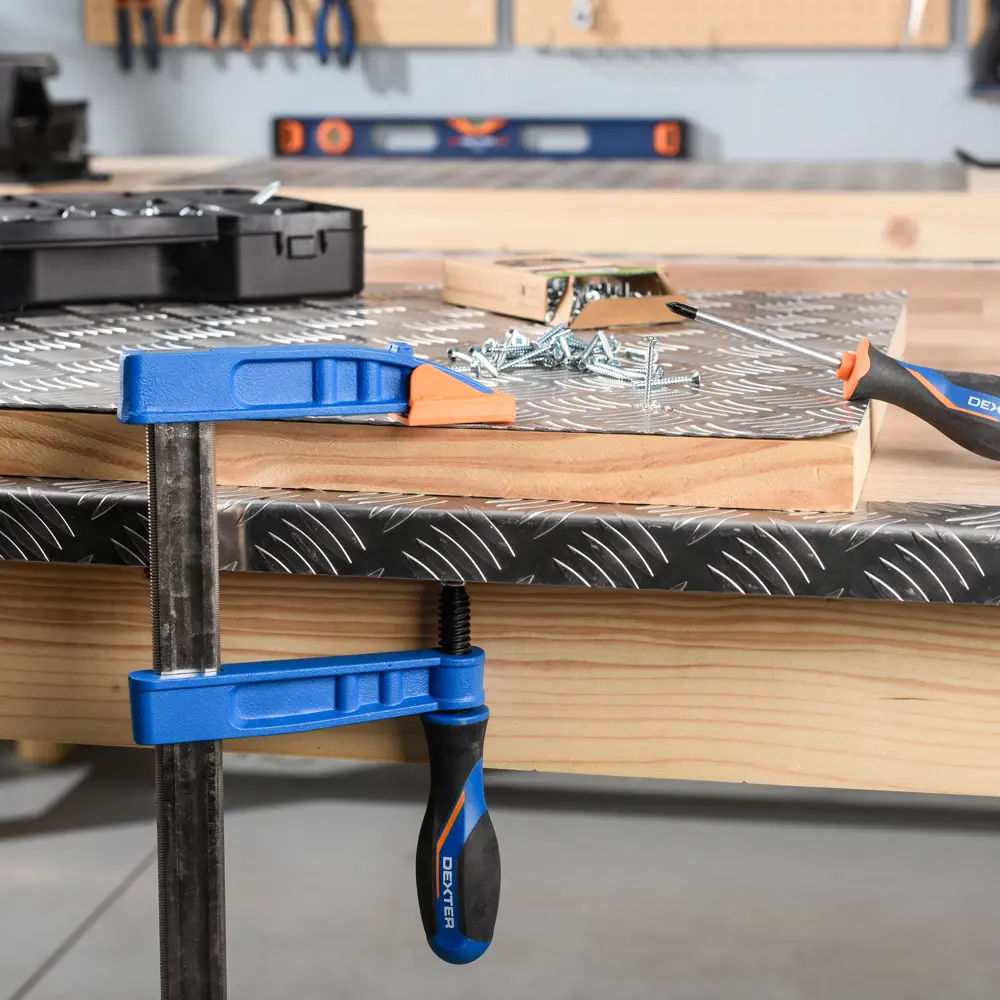 F-образная струбцина Dexter для профессионального монтажа 400 мм 82305122 STLM-0024285 - Вид №7