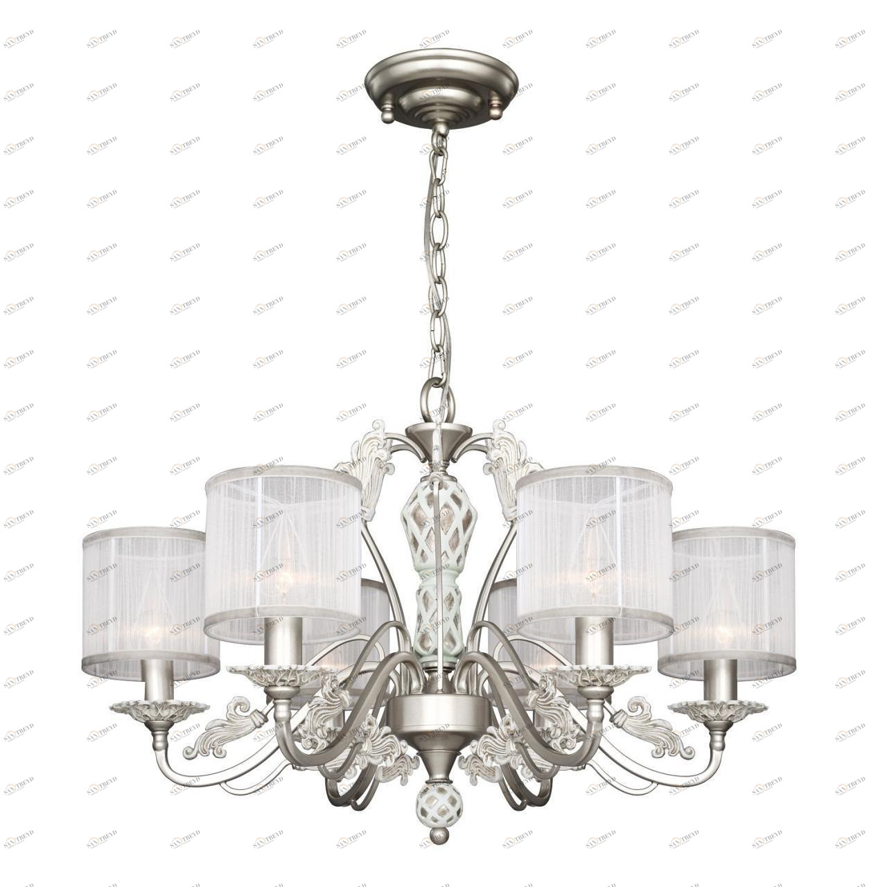 Подвесная люстра Favourite Prima 2306-6P FAVOURITE ДИЗАЙНЕРСКИЕ, PRIMA 220430 Белый 