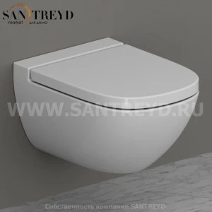 LAS03BI Подвесной унитаз настенный Белый Ceramica Globo STOCKHOLM Италия