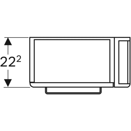 862051000 Шкафчик для раковины Geberit Renova Compact, с укороченным вылетом, с держателем для полотенец Geberit  - Вид №9