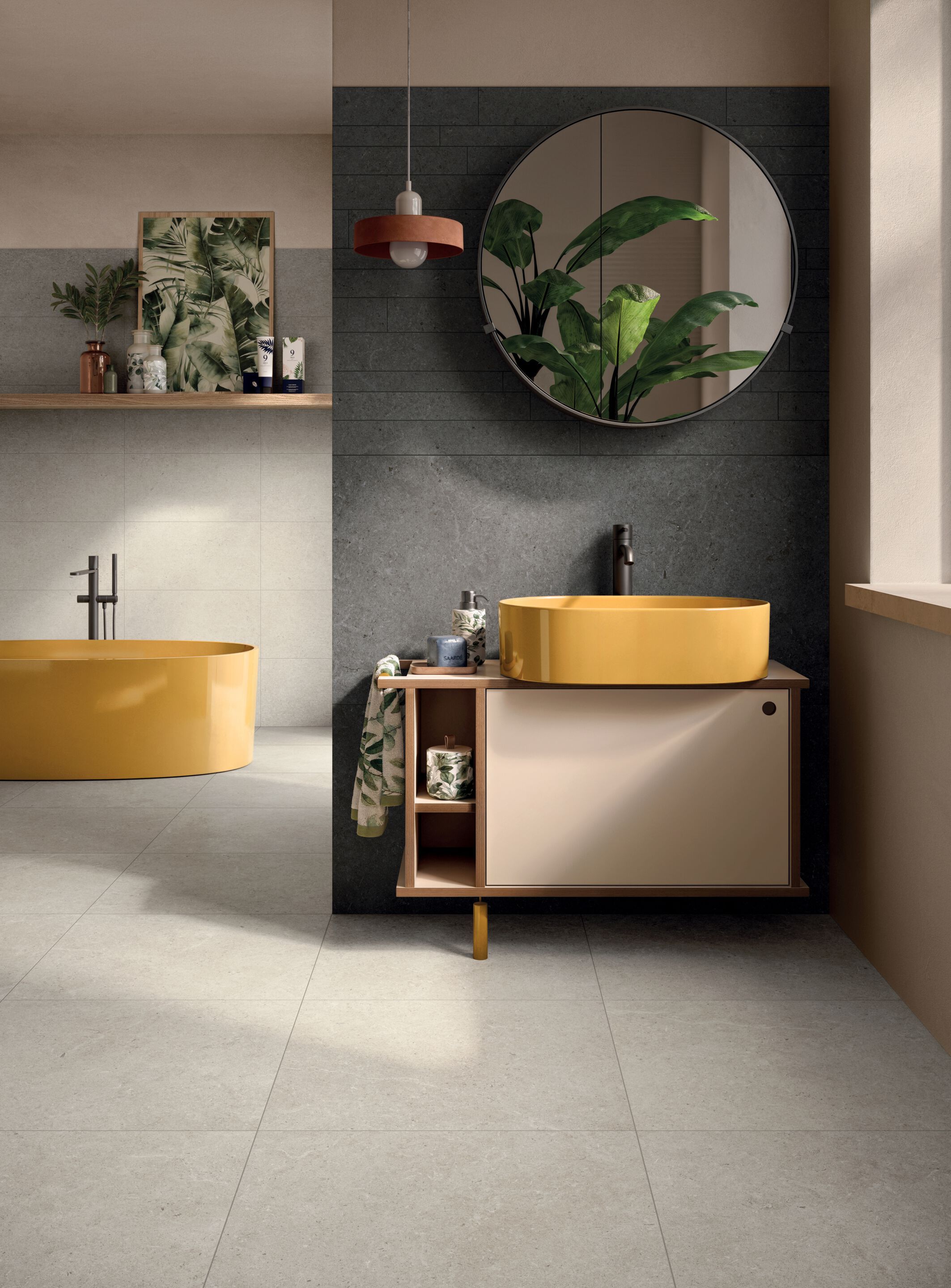 Пол / облицовка керамогранита с эффектом камня Panaria Ceramica Surround ARCH-00082460 - Вид №4