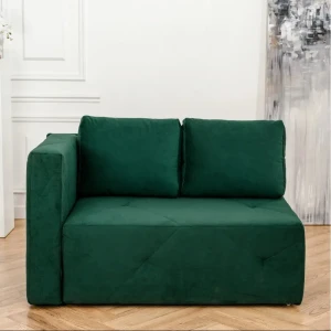91698458 Диван Brendoss 504 левая ориентация 90x80x140 см Велюр цвет изумрудный STLM-1525183