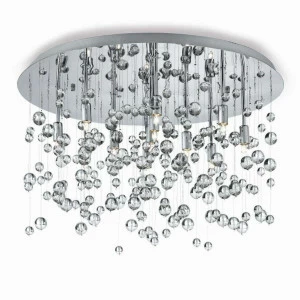 Потолочный светильник Ideal Lux Neve PL8 Cromo IDEAL LUX КАСКАДНЫЕ 074038 Прозрачный;хром