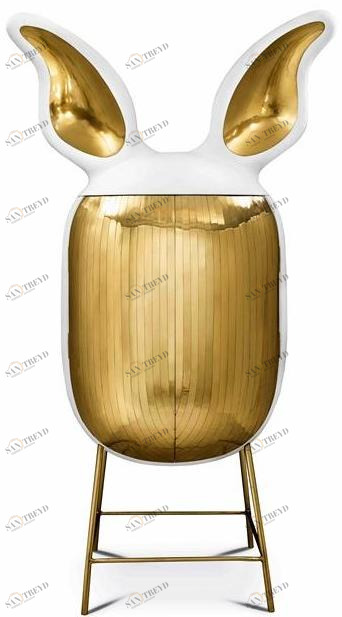 Scarlet Splendour Комод из латуни с распашными дверцами Animagic sun-id-1511759