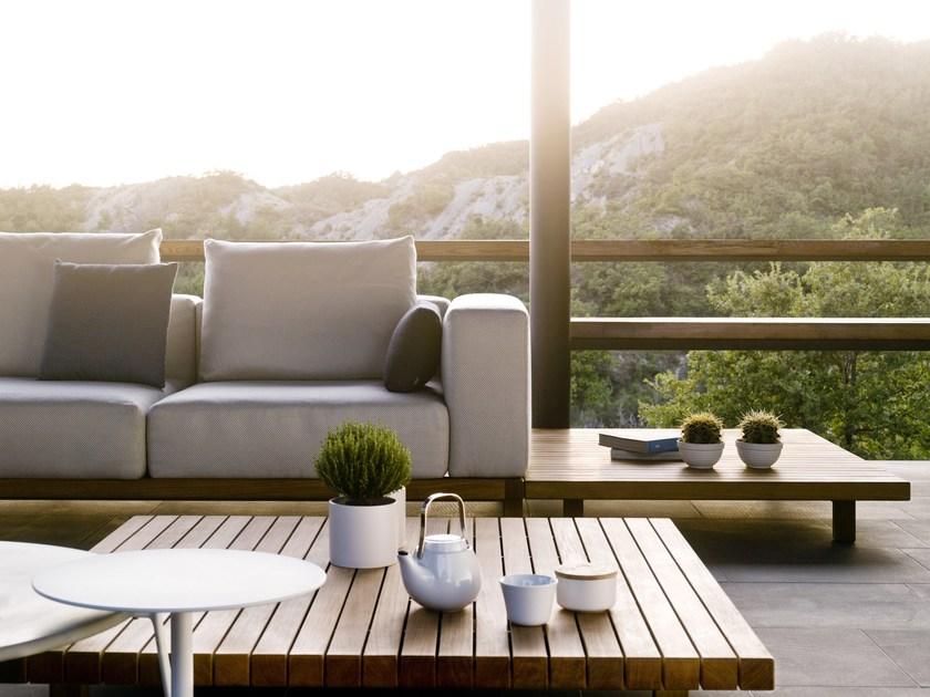 TRIBÙ Модульный садовый диван с водоотталкивающими подушками Vis à vis sofa sun-id-1365364 - Вид №14