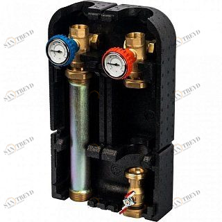 Насосная группа STOUT с прямым контуром 1" без насоса в теплоизоляции SDG0001002501