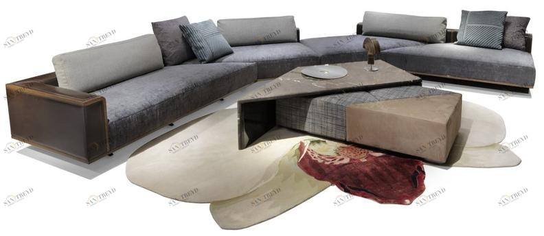 Visionnaire Модульный угловой диван из ткани sun-id-1422483