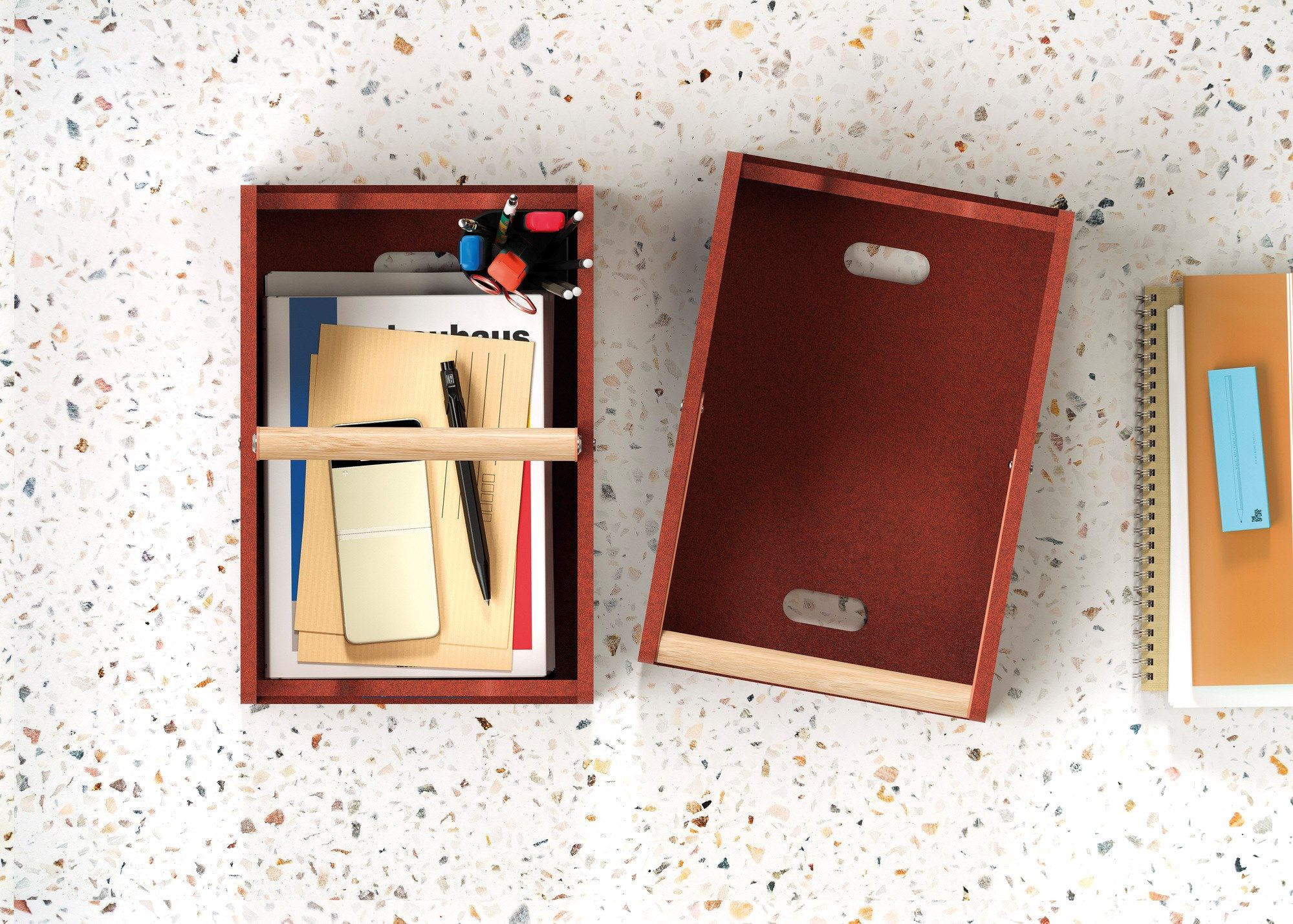 Лоток для бумаги из переработанного ПЭТ Manade BASKET ARCH-00020922 - Вид №1