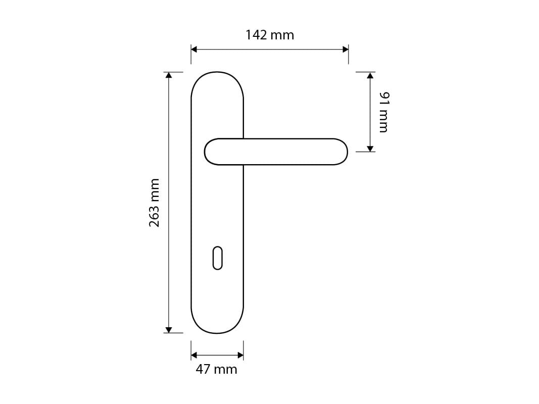 Классический стиль латунная ручка на пластине LINEA CALI' ARCH-00029184 - Вид №3