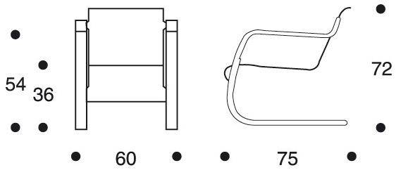 Artek Кресло консольное из дерева с подлокотниками sun-id-1361396 - Вид №4