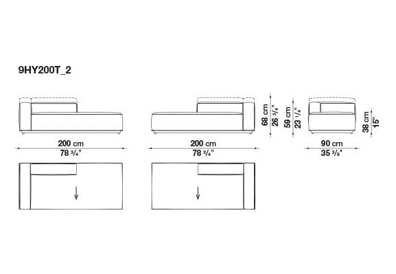Ткань сад диван B&B Italia Outdoor HYBRID ARCH-00117020 - Вид №15