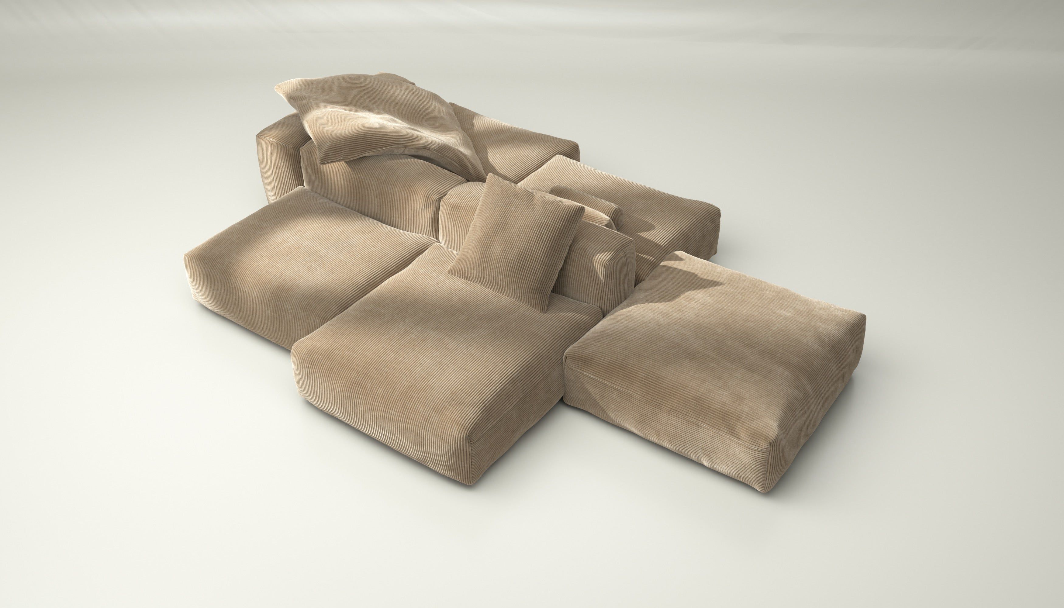 Модульный двухсторонний диван vetsak Cord Velour ARCH-00039756 - Вид №1