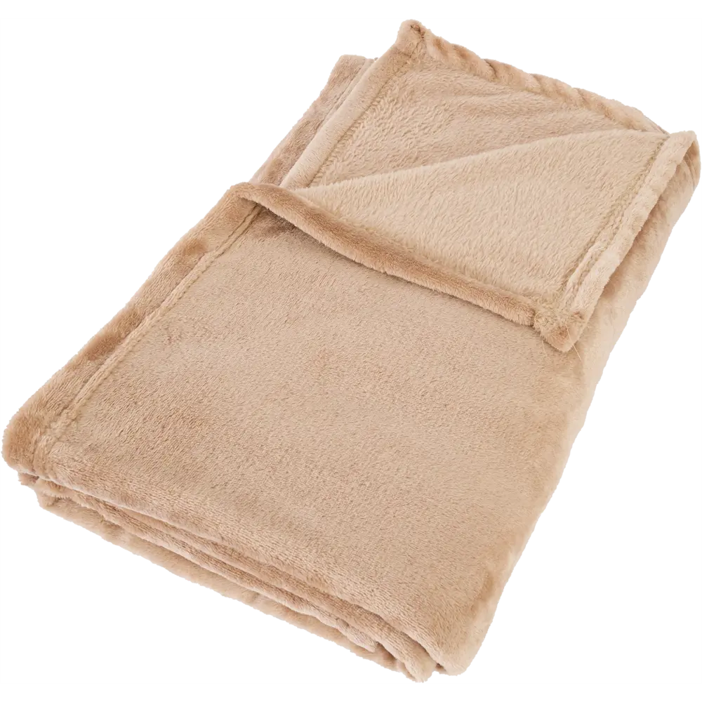 Плед Ario 150x200 см фланель цвет бежевый Santreyd STLM-2185508 - Вид №1