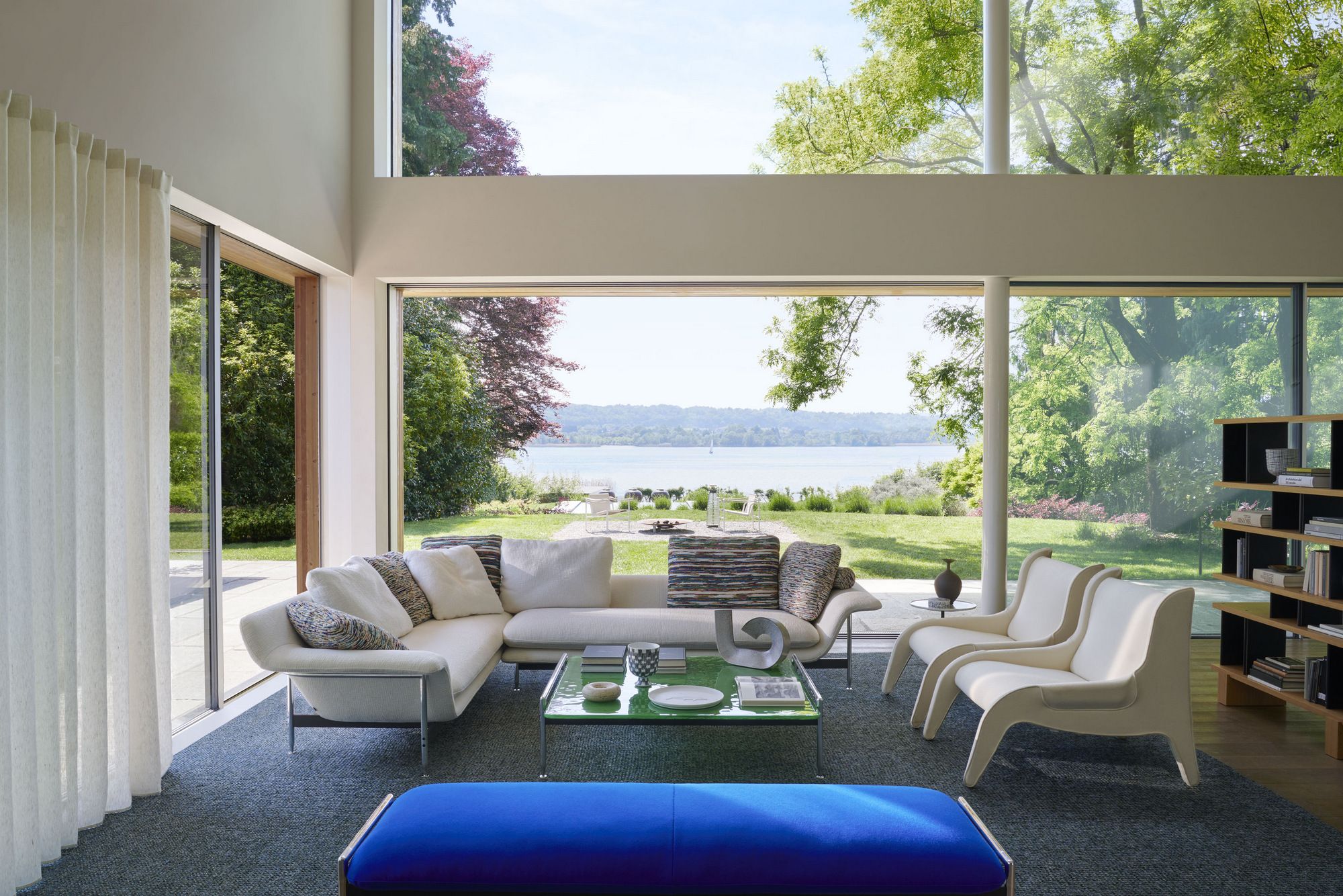 Прямоугольный стеклянный журнальный столик CASSINA Esosoft ARCH-00082448 - Вид №8