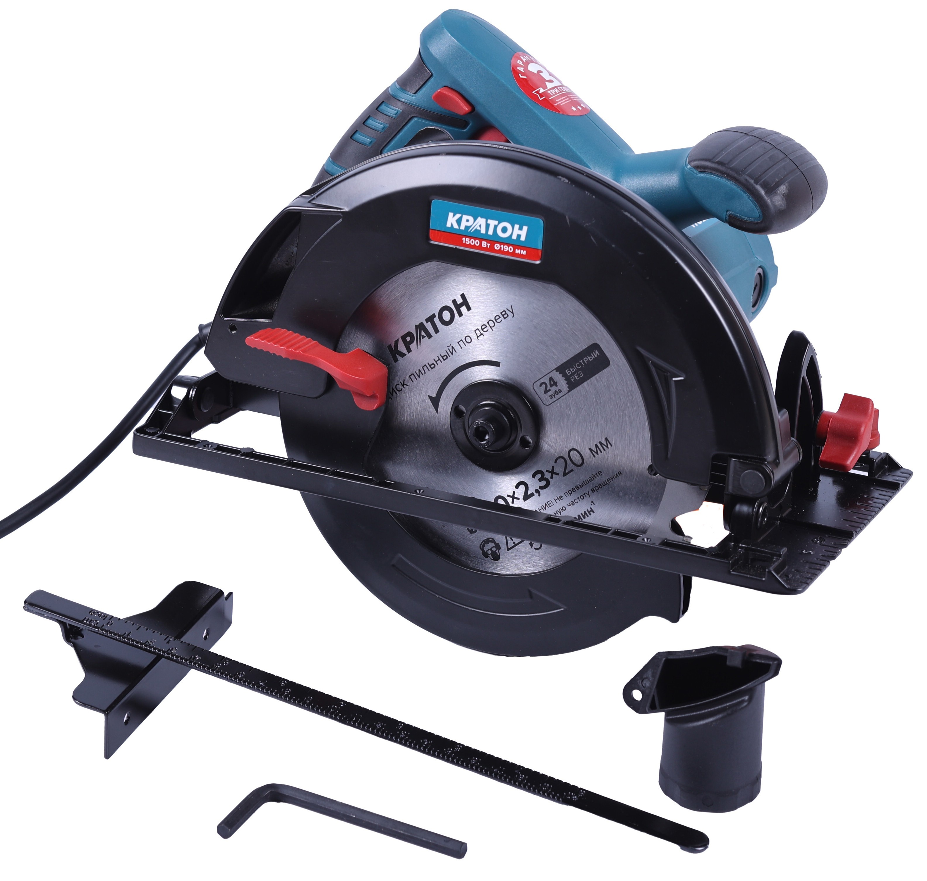 Пила дисковая Кратон Профи PCS-1500/190 9145703 STDN-0093921 - Вид №2