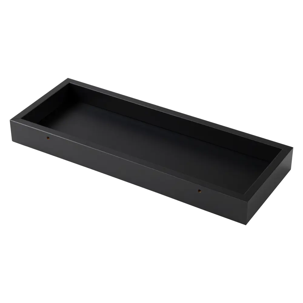 Настенная полка KONSENSA 40x15см со скрытым креплением МДФ цвет черный 89425849 STLM-2069193  - Вид №4