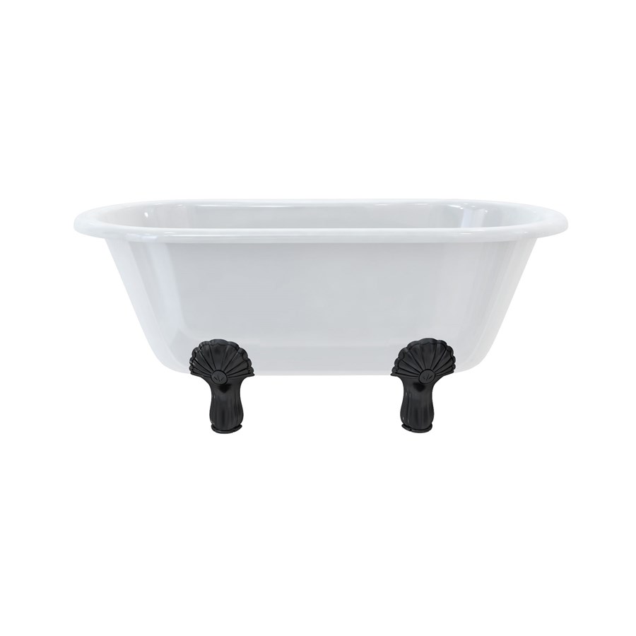 Burlington Двухсторонняя ванна Windsor 150 см с роскошными ножками с ножками Luxury Classic в белом цвете E4 L3W  - Вид №5