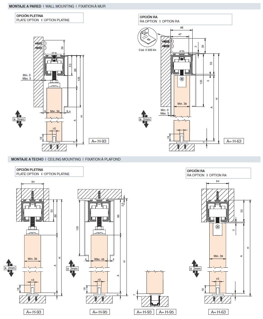 Система межкомнатных раздвижных дверей Saheco ESSENTIAL TIMBER XXL ARCH-00153172