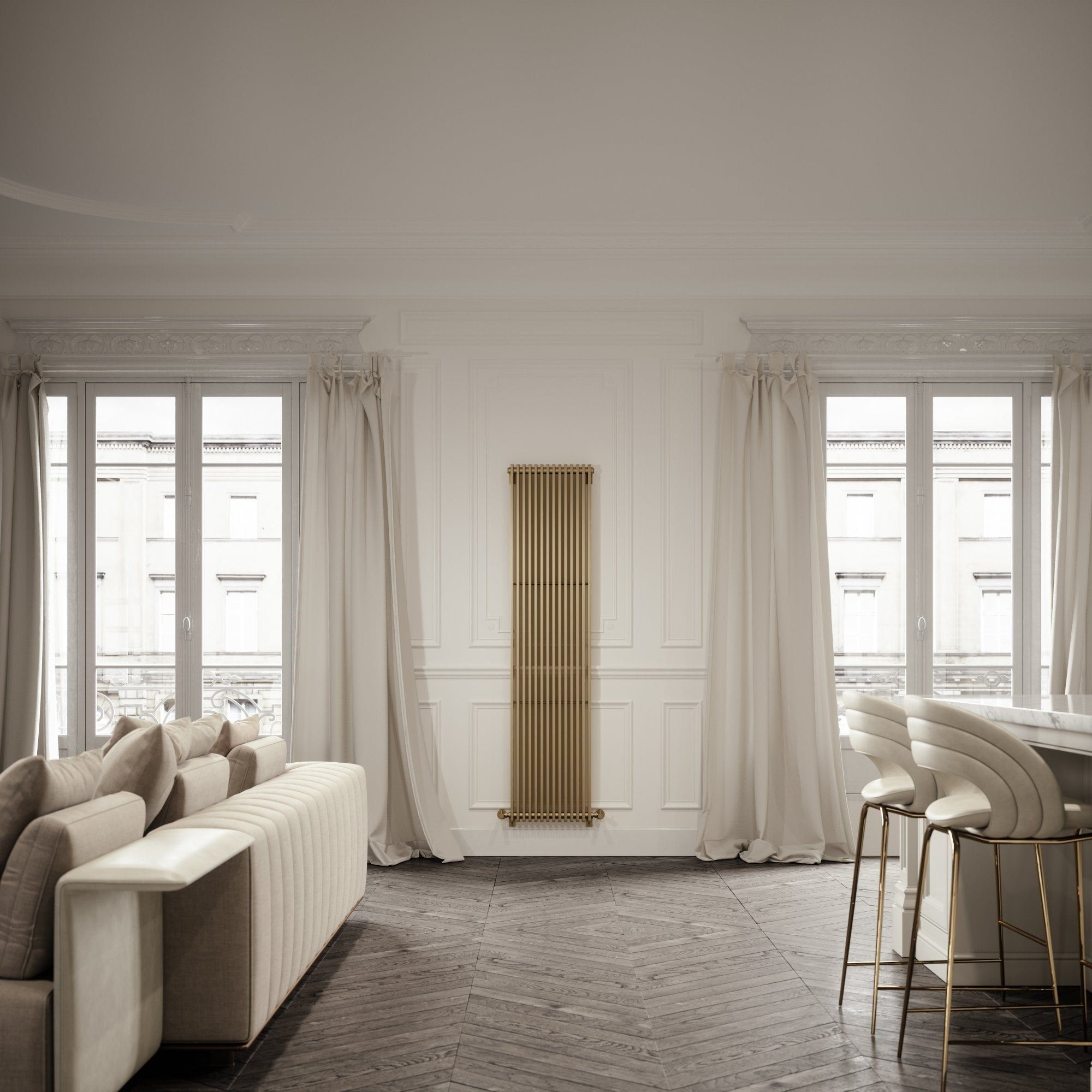 Вертикальный настенный полотенцесушитель LUSSO Shadow ARCH-00110457 - Вид №3