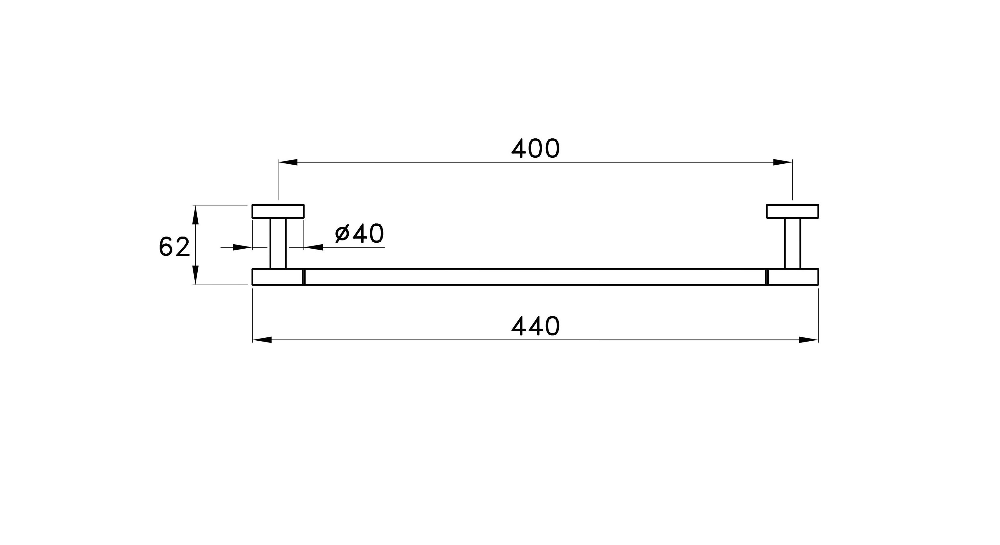 Держатель для полотенец RUBINETTERIE STELLA ARCH-00064062 - Вид №3