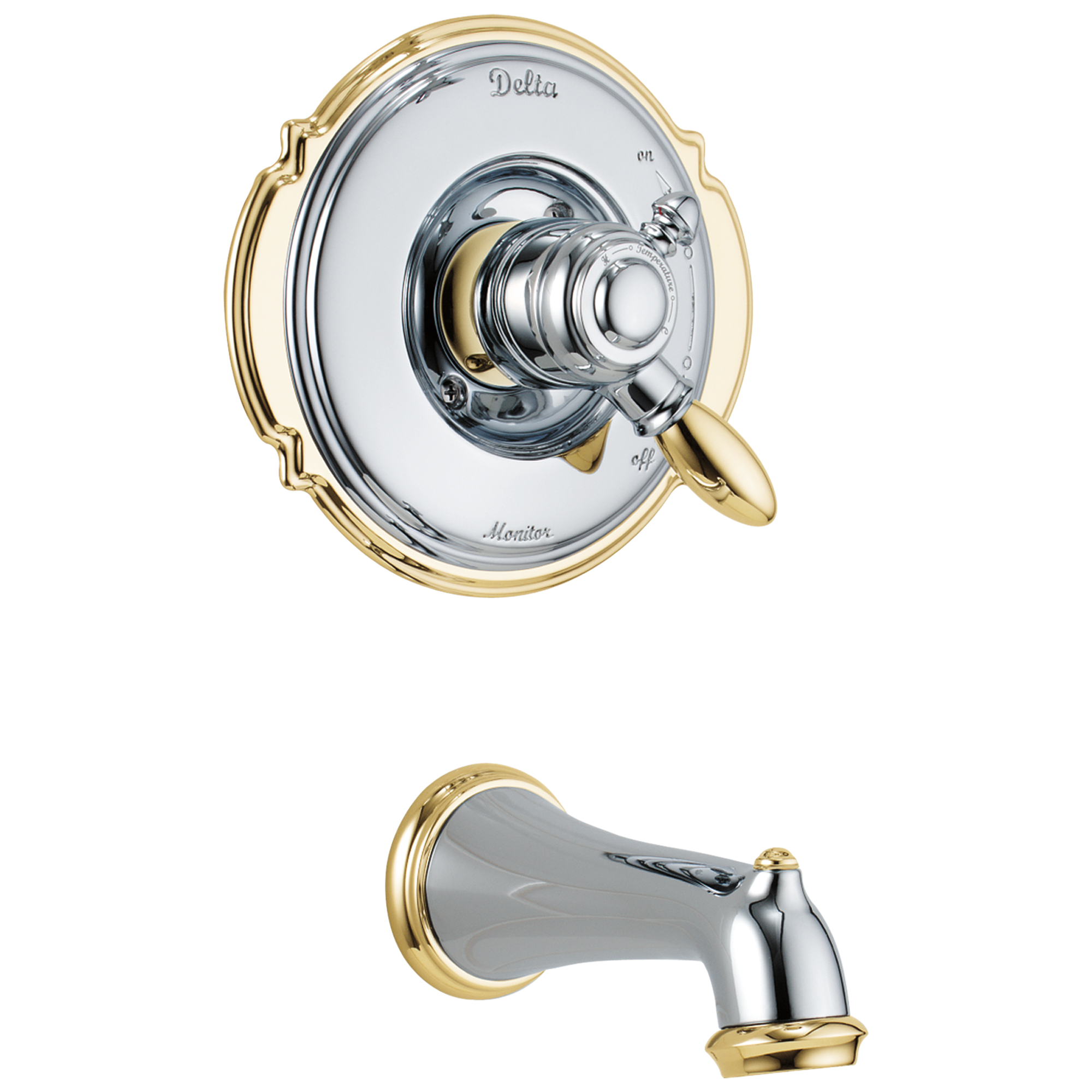 T17155-CB Только отделка для трубки Monitor® 17 Series Delta Faucet Victorian Хром и полированная латунь