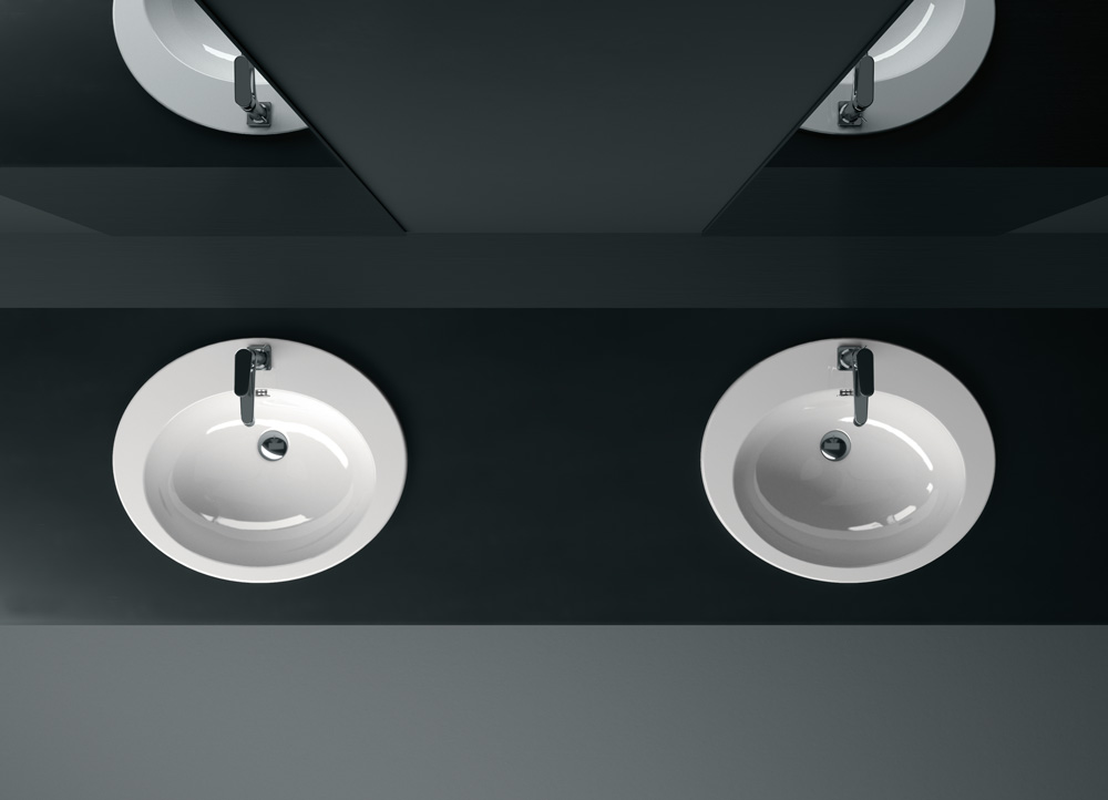 masian111 Встроенная раковина под столешницу овальная GSI ceramica City - Вид №2