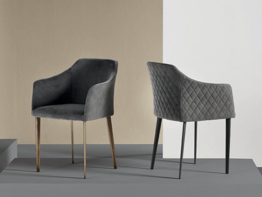 Мягкий стул с подлокотниками RIFLESSI ARCH-00042481