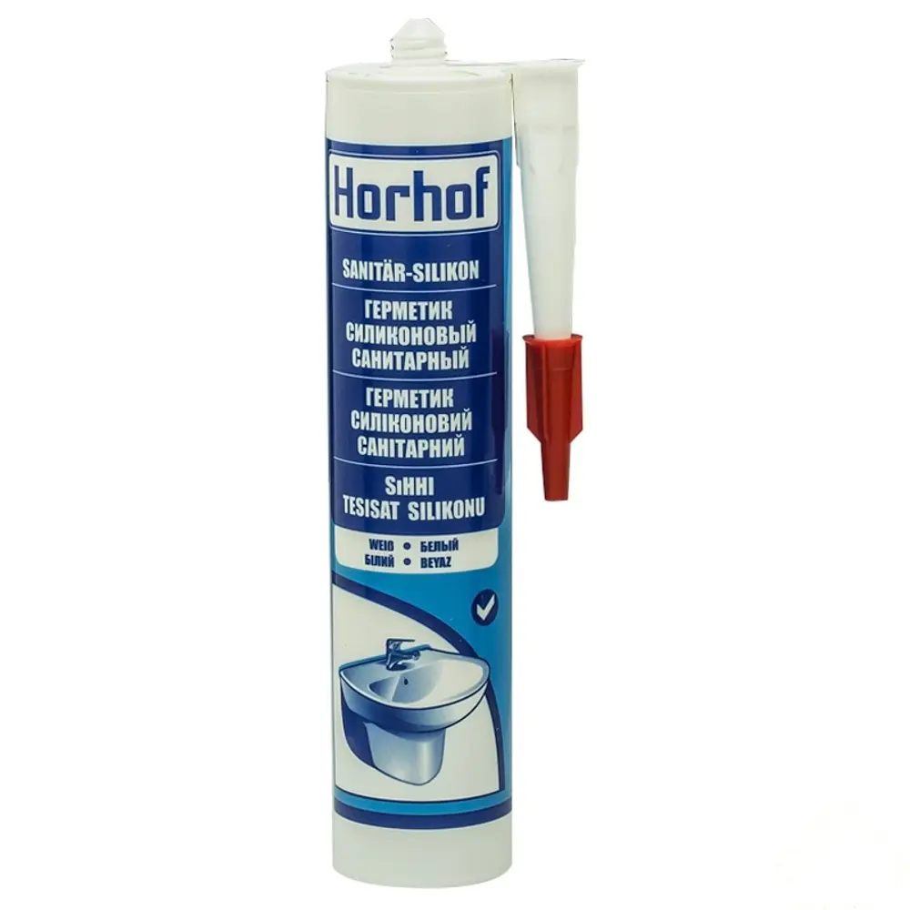Герметик санитарный белый, 260 мл 12526368 STLM-2089310 HORHOF 