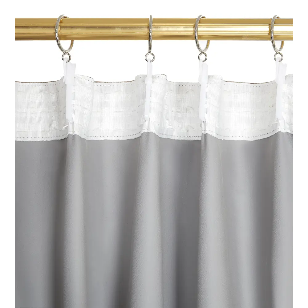 Штора на ленте блэкаут Столица текстиля Monaco 200x300 см цвет серо-коричневый STLM-2084529 - Вид №3