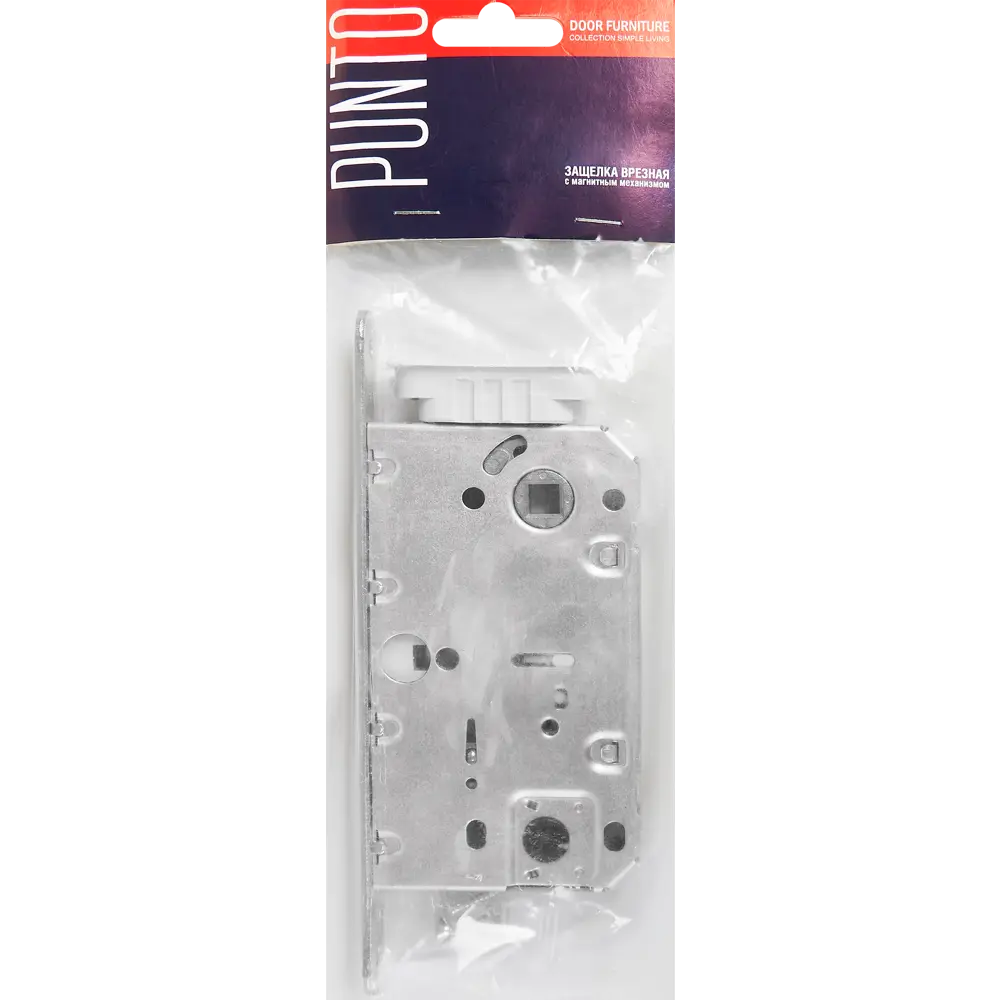 Защёлка под фиксатор 50-96, 196x195x18 мм, магнит, цвет никель матовый PUNTO STLM-2180358 - Вид №2