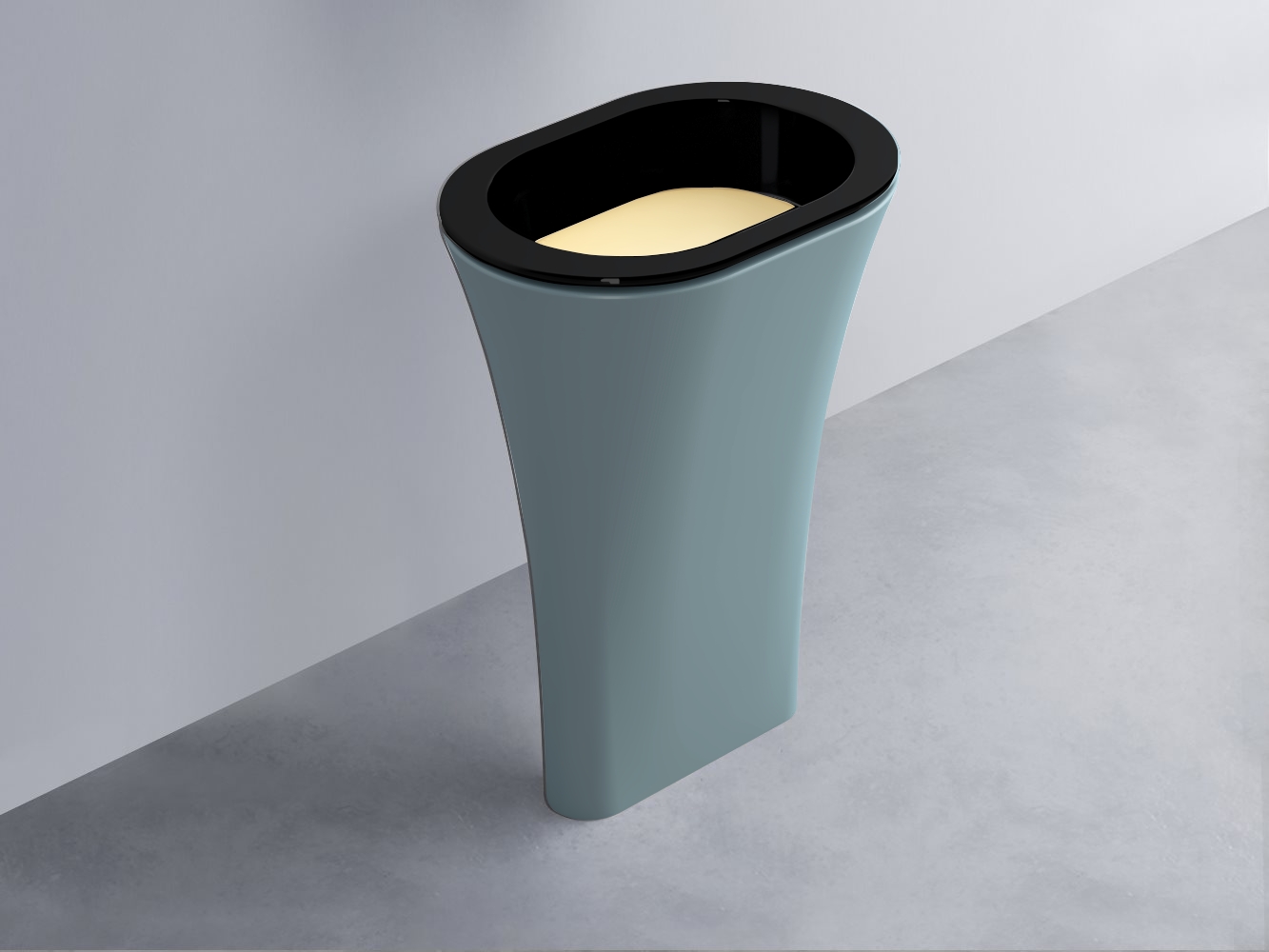 AMLA65-N+AMPILO-CN+AMCOLO-PL Раковина Amedeo Ovale отдельностоящая cielo Enjoy + Amedeo Ceramica Cielo