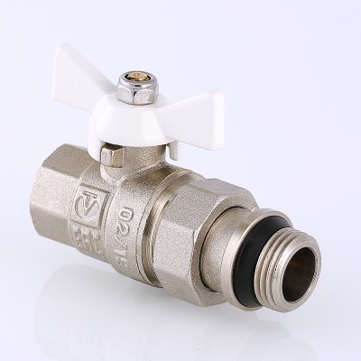 VT.227.NRW.04 Кран шаровой VALTEC BASE с полусгоном  и дополнительным уплотнением Valtec 1/2"  - Вид №1