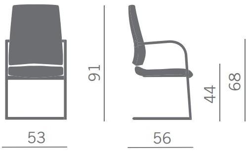 Kastel Кресло консольное с подлокотниками для залов ожидания Konvert sun-id-1355498 - Вид №1