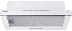 9168707 Вытяжка телескопическая Meferi SLIDEBOX60WH LIGHT белый/белый