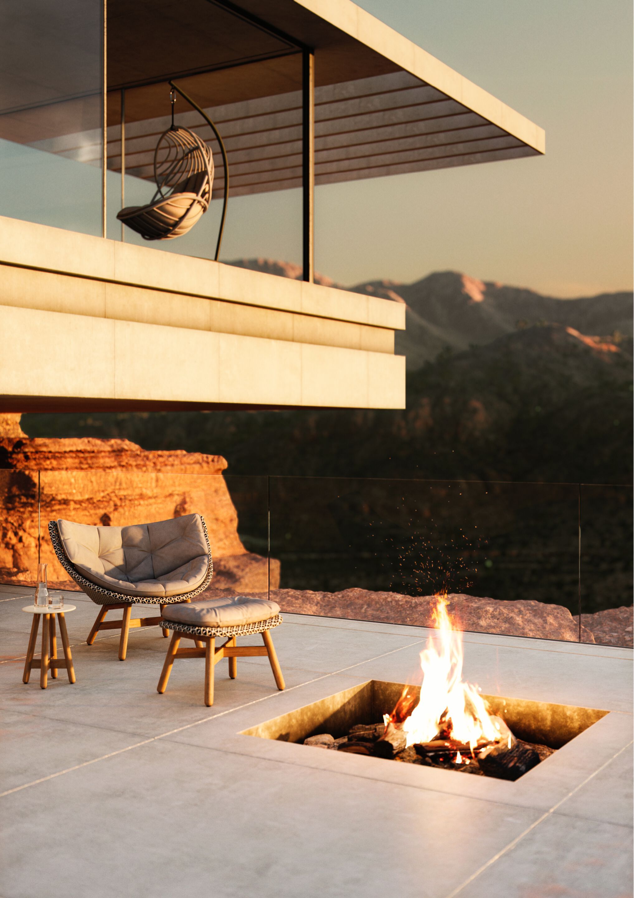 Садовое кресло из синтетического волокна с высокой спинкой DEDON MBRACE ARCH-00152852 - Вид №13