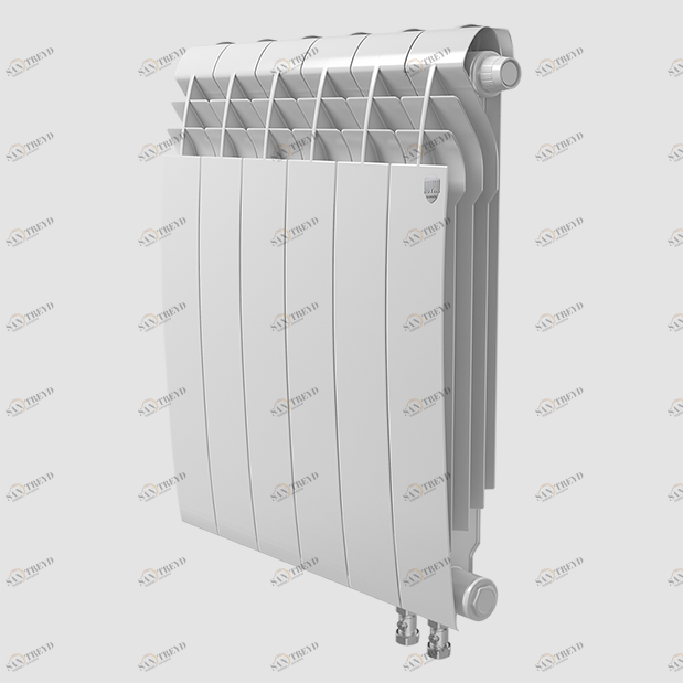 Биметаллический радиатор с правым нижним подключением Royal Thermo Biliner 500 V Bianco Traffico (белый)- 12 секций BILINER V sun-id-646046