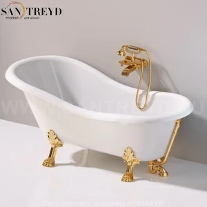 Flaminia EVERGREEN Ванна свободностоящая 170 см с золотыми ножками EG170.GOLD